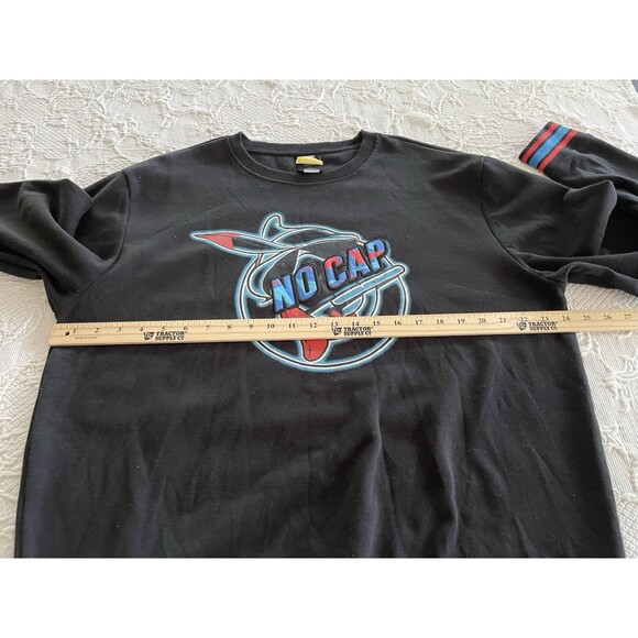 Genuine Authentic Garment Urban Wear "No Cap" Sweatshirt Black Size 2XL - Picture 2 of 10